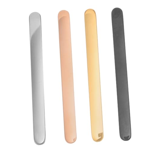 EXAOMBLE 4 Stück DIY Ringrohlinge Einstellbare Finger Ringe für Schmuckherstellung Leicht Bequem für Kreative DIY Projekte Roségold Schwarz Gold und Stahlfarben von EXAOMBLE
