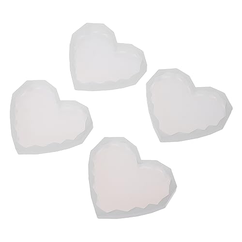 EXAOMBLE 4 Stück Herzform Silikon Gießform für Untersetzer DIY Kristall Epoxidharz Bastelbedarf Langlebig und Hautfreundlich Einfach zu Entformen für Kreative Projekte EXAOMBLE 4 Stück Herzform Silikon Gießform für Untersetzer DIY Kristall Epoxidharz Bastelbedarf Langlebig und Hautfreundlich Einfach zu Entformen für Kreative Projekte von EXAOMBLE