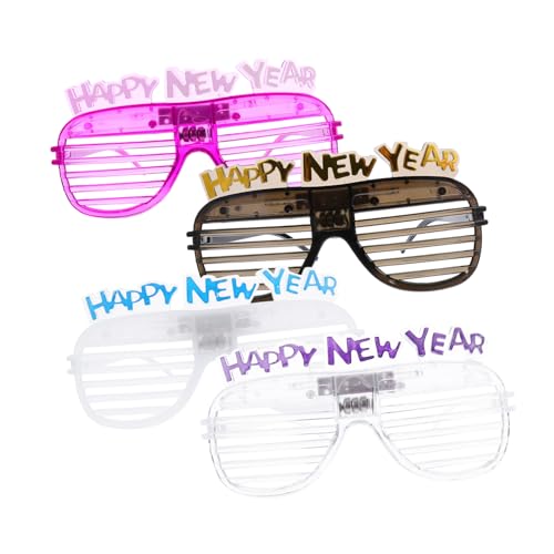 EXAOMBLE 4 Stück Leuchtbrillen LED Weihnachtsbrillen Lustige Cartoon Brillen Neonbrillen Rave Leuchtbrillen Party Und Damen Festdekorationen Mit Leuchtbrillen Aus Zufällige Farbe EXAOMBLE 4 Stück Leuchtbrillen LED Weihnachtsbrillen Lustige Cartoon Brillen Neonbrillen Rave Leuchtbrillen Party Und Damen Festdekorationen Mit Leuchtbrillen Aus Zufällige Farbe von EXAOMBLE