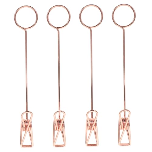 EXAOMBLE 4 Stück Teiliges Metall Doppelkopf Clips Langlebig Tragbar Minimalistischer Fotohalter Memo und Notizhalter Vielseitig für Tischkarten und Fotos EXAOMBLE 4 Stück Teiliges Metall Doppelkopf Clips Langlebig Tragbar Minimalistischer Fotohalter Memo und Notizhalter Vielseitig für Tischkarten und Fotos von EXAOMBLE