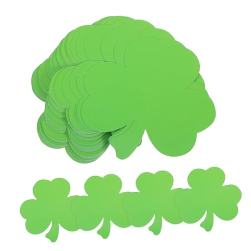 EXAOMBLE 40Stücke Ausschnitte Papier für Patrick's Day DIY Dekorationen Einfache Anbringung mit Klebepunkten Charmante Wand und Pinnwandgestaltung von EXAOMBLE