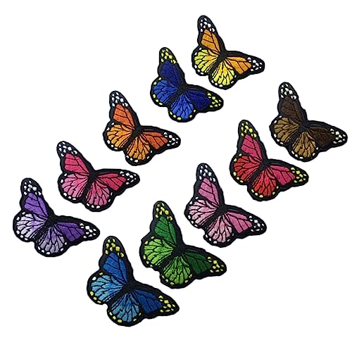 EXAOMBLE 40Stücke DIY Schmetterlings Stoffaufnäher Stickerei Patches für Kleidung Taschen Bastelprojekte Einfache Anwendung zum Abdecken von Löchern und Flecken EXAOMBLE 40Stücke DIY Schmetterlings Stoffaufnäher Stickerei Patches für Kleidung Taschen Bastelprojekte Einfache Anwendung zum Abdecken von Löchern und Flecken von EXAOMBLE