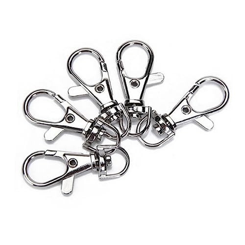 EXAOMBLE 40Stücke Robuste Metall Karabinerhaken Teiliges Set Drehbarer Lobster Snapverschluss für Schlüsselanhänger Hundeleinen Bastelprojekte und Mehr Silberfarben Langlebige EXAOMBLE 40Stücke Robuste Metall Karabinerhaken Teiliges Set Drehbarer Lobster Snapverschluss für Schlüsselanhänger Hundeleinen Bastelprojekte und Mehr Silberfarben Langlebige von EXAOMBLE