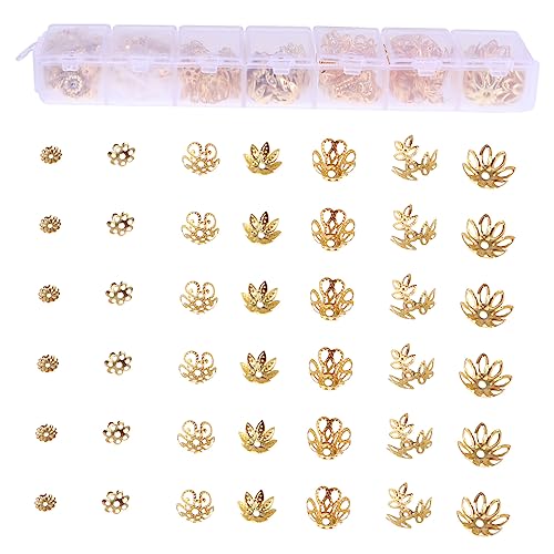 EXAOMBLE 430 Stück Kreative Blumen Spacer Legierungsverzierungen für DIY Schmuckherstellung Hohle Blumenhänger Langlebige Anhänger und Bastelbedarf für Schmuckdesign EXAOMBLE 430 Stück Kreative Blumen Spacer Legierungsverzierungen für DIY Schmuckherstellung Hohle Blumenhänger Langlebige Anhänger und Bastelbedarf für Schmuckdesign von EXAOMBLE
