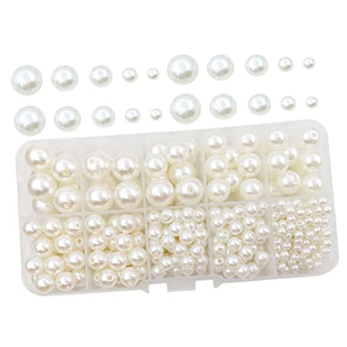 EXAOMBLE 440Stücke Kleine Perlen für DIY Schmuck Glatte Oberfläche für Armbänder und Ohrringe Bastelzubehör Kreativität von Kindern EXAOMBLE 440Stücke Kleine Perlen für DIY Schmuck Glatte Oberfläche für Armbänder und Ohrringe Bastelzubehör Kreativität von Kindern von EXAOMBLE