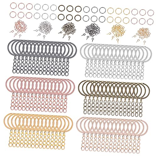 EXAOMBLE 450Stücke Schlüsselring Für DIY Projekte Schlüsselanhänger Ringe Offene Sprungringe Und Nadelhaken Für Schmuck Und Handwerksbedarf Für Schlüsselbund EXAOMBLE 450Stücke Schlüsselring Für DIY Projekte Schlüsselanhänger Ringe Offene Sprungringe Und Nadelhaken Für Schmuck Und Handwerksbedarf Für Schlüsselbund von EXAOMBLE
