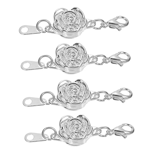 EXAOMBLE 4Stücke Kettenverlängerer Schmuckverlängerer für Armbänder Halsketten und Anklets Einfache Installation für DIY Projekte Attraktiv und Funktional Silberfarben EXAOMBLE 4Stücke Kettenverlängerer Schmuckverlängerer für Armbänder Halsketten und Anklets Einfache Installation für DIY Projekte Attraktiv und Funktional Silberfarben von EXAOMBLE