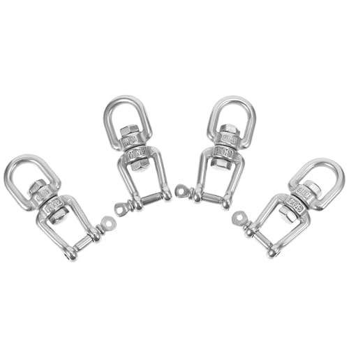 EXAOMBLE 4Stücke Schwenk Ringe für Vielseitige Anwendungen Praktische und Langlebige Schwenk Ringe mit Starker Tragfähigkeit für DIY Projekte und Schlüsselanhänger von EXAOMBLE