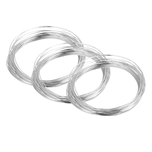 EXAOMBLE 5 Rollen Aluminiumdraht À Flexibles DIY Schmuckzubehör für Geldbaum Basteln und Kunsthandwerk Silber für Schmuckherstellung und Kreative Projekte von EXAOMBLE