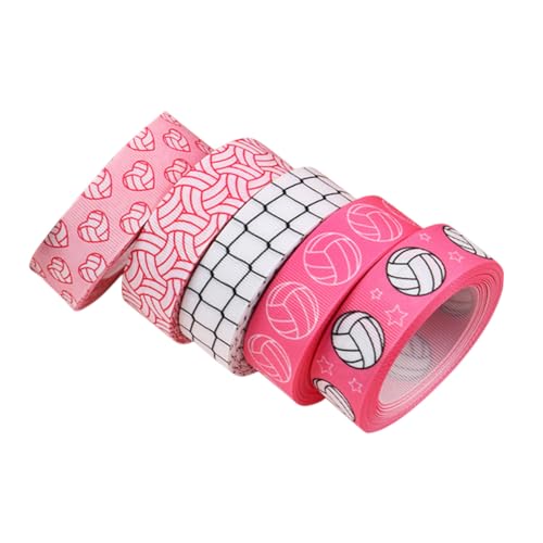 EXAOMBLE 5 Rollen Geschenkband Volleyball Gerippt Vielseitig für DIY Basteln Geburtstagsdeko Sportfeiern Schulveranstaltungen Hochwertiges Zierband EXAOMBLE 5 Rollen Geschenkband Volleyball Gerippt Vielseitig für DIY Basteln Geburtstagsdeko Sportfeiern Schulveranstaltungen Hochwertiges Zierband von EXAOMBLE
