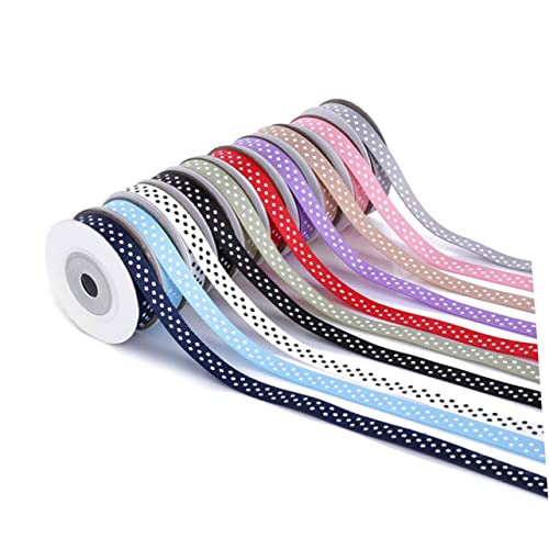 EXAOMBLE 5 Rollen Yards Gepunktetes Geripptes Geschenkband für DIY Dekorationen Breites Dekoband Weiß für Hochzeiten Partys und Bastelprojekte EXAOMBLE 5 Rollen Yards Gepunktetes Geripptes Geschenkband für DIY Dekorationen Breites Dekoband Weiß für Hochzeiten Partys und Bastelprojekte von EXAOMBLE
