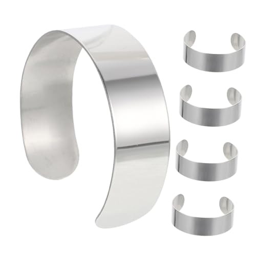 EXAOMBLE 5 Stück Armband Edelstahl Innenkern Armbandrohlinge DIY Basteln Armbandrohling Manschettenarmbänder Für Frauen Manschettenarmbandrohling Armreifrohling 304 Edelstahl Silber EXAOMBLE 5 Stück Armband Edelstahl Innenkern Armbandrohlinge DIY Basteln Armbandrohling Manschettenarmbänder Für Frauen Manschettenarmbandrohling Armreifrohling 304 Edelstahl Silber von EXAOMBLE