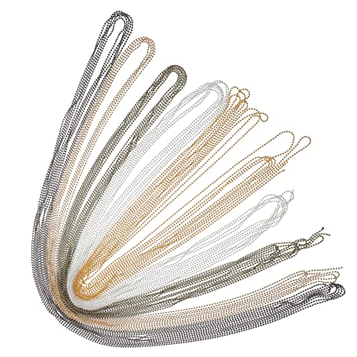 EXAOMBLE 5 Stück Teiliges Metallkette Perlenkette DIY Schmuckherstellung für und Armbänder Silber Gold Antikmessing Schwarz und Gold für Kreative Bastelprojekte EXAOMBLE 5 Stück Teiliges Metallkette Perlenkette DIY Schmuckherstellung für und Armbänder Silber Gold Antikmessing Schwarz und Gold für Kreative Bastelprojekte von EXAOMBLE