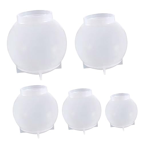 EXAOMBLE 5 Stück Teiliges Silikon Gießform für DIY Wasser und Epoxidharz Kristallkugeln Flexibel und Einfach zu Reinigen für Kreative Bastelprojekte und Schmuckherstellung EXAOMBLE 5 Stück Teiliges Silikon Gießform für DIY Wasser und Epoxidharz Kristallkugeln Flexibel und Einfach zu Reinigen für Kreative Bastelprojekte und Schmuckherstellung von EXAOMBLE