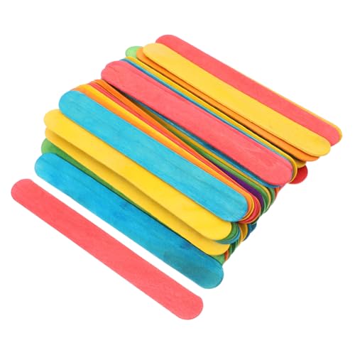 EXAOMBLE 50 Stück Bunte Bastelstäbe für DIY Projekte Kreative Kunstprojekte und Unterrichtszubehör Stabile Eisstiele für Basteln EXAOMBLE 50 Stück Bunte Bastelstäbe für DIY Projekte Kreative Kunstprojekte und Unterrichtszubehör Stabile Eisstiele für Basteln von EXAOMBLE