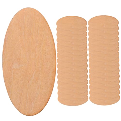 EXAOMBLE 50 Stück Ovale Holzscheiben Unbehandelte Holzstücke aus Dickem Lindenholz DIY Holzformen zum Basteln Glatte Kanten Vielseitig für Handwerk Heimdekoration und Kreative Projekte EXAOMBLE 50 Stück Ovale Holzscheiben Unbehandelte Holzstücke aus Dickem Lindenholz DIY Holzformen zum Basteln Glatte Kanten Vielseitig für Handwerk Heimdekoration und Kreative Projekte von EXAOMBLE