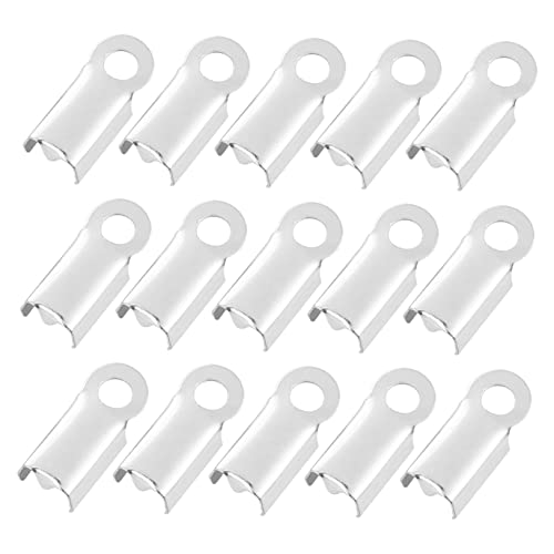 EXAOMBLE 500Stücke Silberne Crimp Klemmen für Lederbänder und Armbänder Langlebig und Rostfrei für DIY Projekte EXAOMBLE 500Stücke Silberne Crimp Klemmen für Lederbänder und Armbänder Langlebig und Rostfrei für DIY Projekte von EXAOMBLE