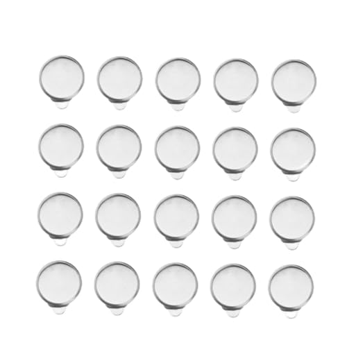 EXAOMBLE 50Stücke Ohrclip Zubehör Silber Ohrclips Tray DIY Ohrclips Zubehör für Schmuckgestaltung und Bastelprojekte EXAOMBLE 50Stücke Ohrclip Zubehör Silber Ohrclips Tray DIY Ohrclips Zubehör für Schmuckgestaltung und Bastelprojekte von EXAOMBLE