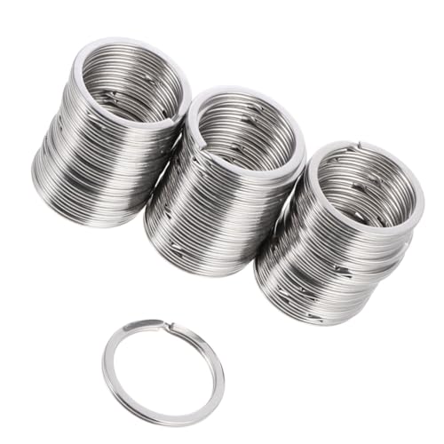 EXAOMBLE 50Stücke Schlüsselanhänger Ringe Flache Runde Schlüsselanhänger für DIY Kunsthandwerk Schlüsselbund und Accessoires und Langlebig EXAOMBLE 50Stücke Schlüsselanhänger Ringe Flache Runde Schlüsselanhänger für DIY Kunsthandwerk Schlüsselbund und Accessoires und Langlebig von EXAOMBLE