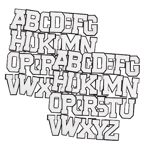 EXAOMBLE 52 Stück Buchstaben Patches zum Aufbügeln Dekorative Stoffaufnäher für Kleidung Rucksäcke und DIY Projekte für Jeans und Jacken EXAOMBLE 52 Stück Buchstaben Patches zum Aufbügeln Dekorative Stoffaufnäher für Kleidung Rucksäcke und DIY Projekte für Jeans und Jacken von EXAOMBLE
