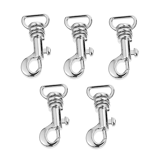 EXAOMBLE 5Stücke Metalltaschen Schnalle Teiliges Langlebige Riemenverbindung für Taschenanwendungen Installieren Silberfarbene von EXAOMBLE
