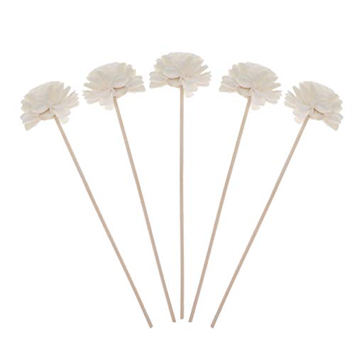 EXAOMBLE 5Stücke Rattan Duftstäbchen mit Blütenkopf Natürlicher Aroma Diffusor für Raumduft Duftöl Sticks zur Raumdekoration für Wohnzimmer Küche Bad und Büro EXAOMBLE 5Stücke Rattan Duftstäbchen mit Blütenkopf Natürlicher Aroma Diffusor für Raumduft Duftöl Sticks zur Raumdekoration für Wohnzimmer Küche Bad und Büro von EXAOMBLE