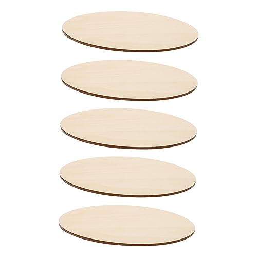 EXAOMBLE 5Stücke Runde Holzscheiben für DIY Leere Holzplatten Hochwertigem Holz für Bastelprojekte Dekorationen und Handarbeiten EXAOMBLE 5Stücke Runde Holzscheiben für DIY Leere Holzplatten Hochwertigem Holz für Bastelprojekte Dekorationen und Handarbeiten von EXAOMBLE