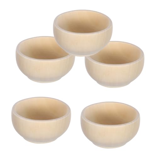EXAOMBLE 5Stücke Unbemalte Mini Holzschalen für DIY Malen und Dekoration Kinderfreundlich Ergonomisch Natürliches Holz Kreative Bastelideen EXAOMBLE 5Stücke Unbemalte Mini Holzschalen für DIY Malen und Dekoration Kinderfreundlich Ergonomisch Natürliches Holz Kreative Bastelideen von EXAOMBLE