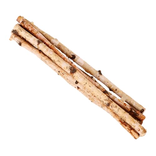 EXAOMBLE 6 Stück Teiliges Natürliche Holzstäbe für DIY Bastelprojekte Lange Dekorative Holzstäbchen für Blumenarrangements und Heimdekoration von EXAOMBLE