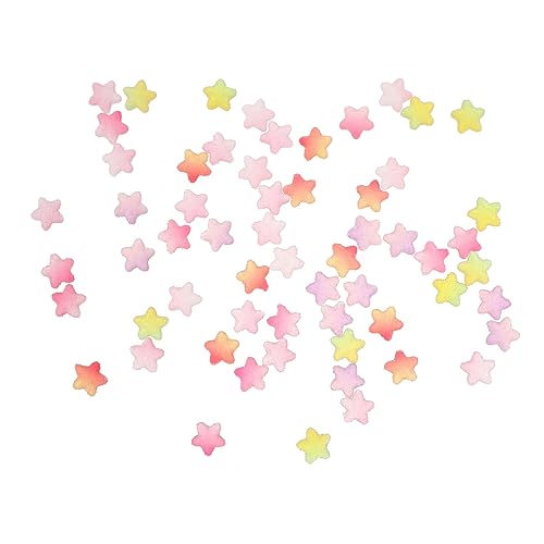 EXAOMBLE 60Stücke DIY Harz Schmuck für Handyhüllen Sternform Anhänger Dekorationen für Bastelprojekte und Scrapbooking Leicht und Langlebig für Handwerk von EXAOMBLE