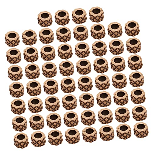 EXAOMBLE 60Stücke Haarschmuck Holzperlen für Zöpfe DIY Haarperlen für Styles für Partys Hochzeiten und Besondere Anlässe EXAOMBLE 60Stücke Haarschmuck Holzperlen für Zöpfe DIY Haarperlen für Styles für Partys Hochzeiten und Besondere Anlässe von EXAOMBLE