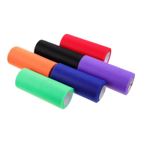 EXAOMBLE 6Rollen Tüll Stoff Roll Farben für Hochzeiten Partys Dekoration DIY Projekte Yards pro Leicht und Vielseitig Einsetzbar EXAOMBLE 6Rollen Tüll Stoff Roll Farben für Hochzeiten Partys Dekoration DIY Projekte Yards pro Leicht und Vielseitig Einsetzbar von EXAOMBLE