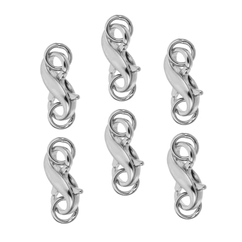 EXAOMBLE 6Stücke Teiliges DIY Schmuck Zubehör Karabinerverschlüsse für Armbänder und Silberfarben Installieren Sicher und Langlebig für Ihre EXAOMBLE 6Stücke Teiliges DIY Schmuck Zubehör Karabinerverschlüsse für Armbänder und Silberfarben Installieren Sicher und Langlebig für Ihre von EXAOMBLE