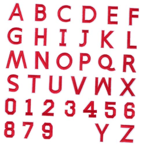 EXAOMBLE 72 Stk. Teiliges Bügelbild Buchstaben Zahlen Aufnäher Rot Bestickte Patches für Kleidung Hüte Socken Jeans DIY Zubehör Einfaches Aufbügeln und Nähen EXAOMBLE 72 Stk. Teiliges Bügelbild Buchstaben Zahlen Aufnäher Rot Bestickte Patches für Kleidung Hüte Socken Jeans DIY Zubehör Einfaches Aufbügeln und Nähen von EXAOMBLE