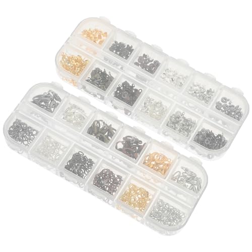 EXAOMBLE 782Stücke Teiliges Hummer Clips Farben Hochwertige Sprungringe für DIY Schmuckherstellung Armbänder und Ketten Langlebig und Praktisch für Basteln von EXAOMBLE