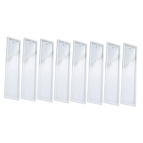 EXAOMBLE 8 Stück Teiliges Silikon Buchzeichen Mould DIY Formen für Kristall Epoxidharz Vielseitig Einsetzbar für Kreative Bastelprojekte für Dekoration von EXAOMBLE