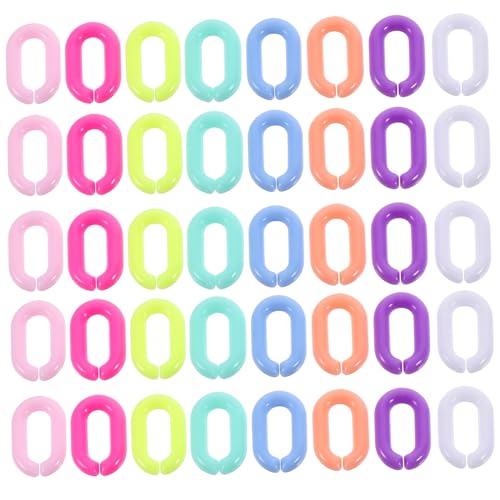 EXAOMBLE 800 Stück Bunte Ovale Acryl Verbindungsringe Offene Schnellverbinder für DIY Schmuckherstellung Schlüsselanhänger Handyketten und Bastelprojekte Langlebig und Vielseitig EXAOMBLE 800 Stück Bunte Ovale Acryl Verbindungsringe Offene Schnellverbinder für DIY Schmuckherstellung Schlüsselanhänger Handyketten und Bastelprojekte Langlebig und Vielseitig von EXAOMBLE