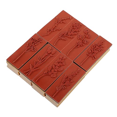 EXAOMBLE 8Stücke Teiliges Holzstempel für DIY Journal und Scrapbooking Pflanzenmuster für Bastelprojekte Leicht Tragbar und Langlebig Hochwertigem Holz EXAOMBLE 8Stücke Teiliges Holzstempel für DIY Journal und Scrapbooking Pflanzenmuster für Bastelprojekte Leicht Tragbar und Langlebig Hochwertigem Holz von EXAOMBLE