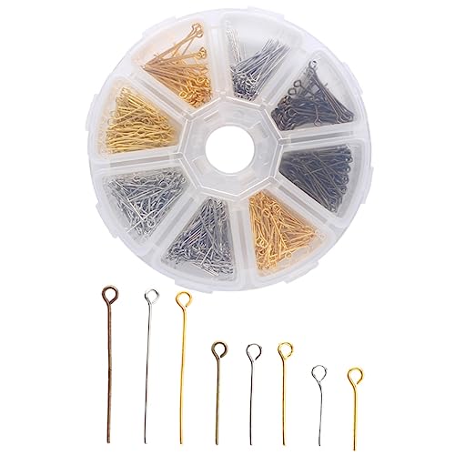 EXAOMBLE DIY Ohrringe Charme Halskette Armbandmaterial Pins Mixfarben ca Zubehör für Kreative Schmuckherstellung und Bastelprojekte von EXAOMBLE
