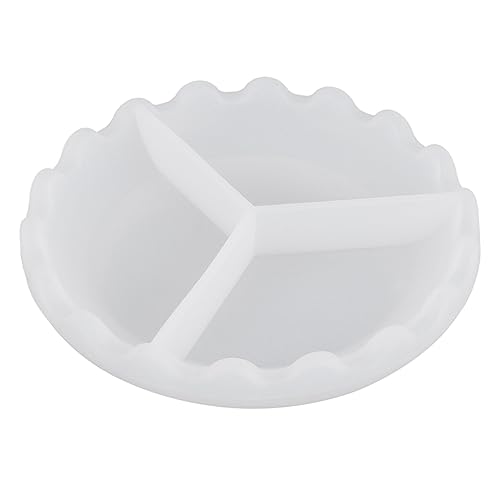 EXAOMBLE DIY Silikonform für Kristall und Epoxidharz Runde Flache Plattenform Handgemachte Wellenmuster Geeignet für Kreative Projekte Weiß EXAOMBLE DIY Silikonform für Kristall und Epoxidharz Runde Flache Plattenform Handgemachte Wellenmuster Geeignet für Kreative Projekte Weiß von EXAOMBLE
