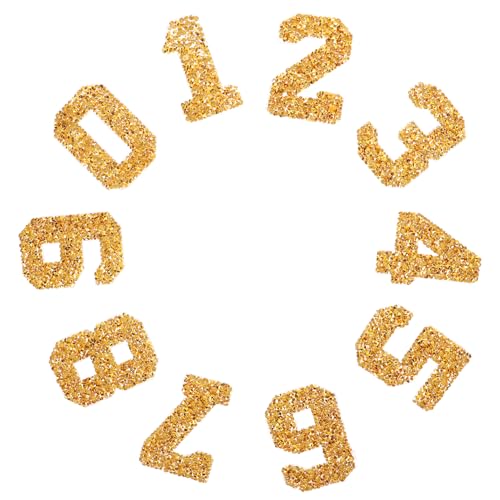 EXAOMBLE DIY Zahlen Patches Set mit Strasssteinen Aufbügler für Kleidung Taschen Hüte Mehr Goldene Zahlen für Kreative Deko Reparatur Einfach Anzuwenden Leicht und Kompakt EXAOMBLE DIY Zahlen Patches Set mit Strasssteinen Aufbügler für Kleidung Taschen Hüte Mehr Goldene Zahlen für Kreative Deko Reparatur Einfach Anzuwenden Leicht und Kompakt von EXAOMBLE