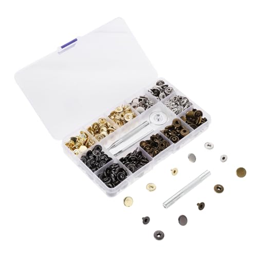 EXAOMBLE Druckknopf Druckknöpfe für Kleidung Teile Farben mit Installationswerkzeug und Aufbewahrungsbox Vielseitig für DIY Basteln Taschen Mäntel EXAOMBLE Druckknopf Druckknöpfe für Kleidung Teile Farben mit Installationswerkzeug und Aufbewahrungsbox Vielseitig für DIY Basteln Taschen Mäntel von EXAOMBLE