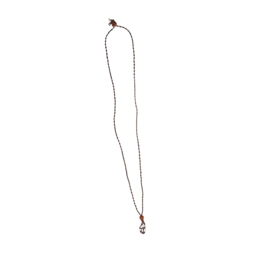 EXAOMBLE Einstellbare Halskette mit Netzhalter für Natürliche Steine Ersatzkette ohne Steine für Schmuckherstellung und Kreative DIY Projekte von EXAOMBLE