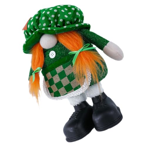 EXAOMBLE GNOME Puppe Plüsch für Patrick's Day Niedlicher Kobold mit Einzigartigem Design für Wohnraumdekoration zur Schaffung Festlicher von EXAOMBLE