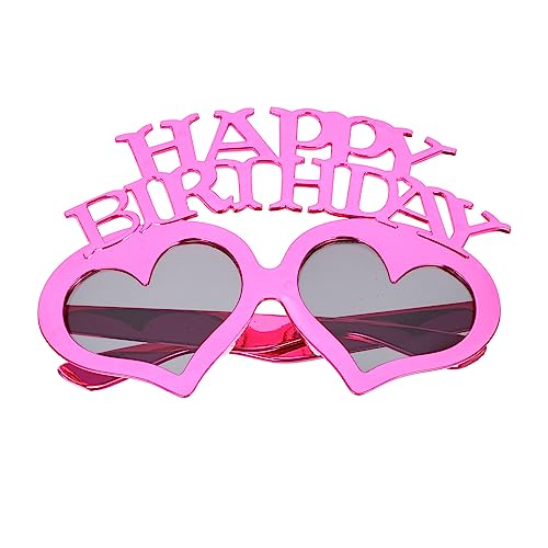EXAOMBLE Geburtstagsbrille Festival Brille „Happy Birthday“ Sonnenbrille In Herzform Sonnenbrille Für Geburtstagsparty Herzbrille Skurrile Süße Farbe Neuheit Rosé PC EXAOMBLE Geburtstagsbrille Festival Brille „Happy Birthday“ Sonnenbrille In Herzform Sonnenbrille Für Geburtstagsparty Herzbrille Skurrile Süße Farbe Neuheit Rosé PC von EXAOMBLE