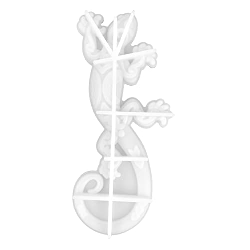 EXAOMBLE Gecko Wanddekor Silikonform DIY Gießform für Wandornamente Kompatibel mit Epoxidharz und Bastelmaterialien für Wandgestaltungen und Kreative Projekte von EXAOMBLE