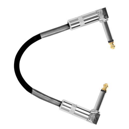 EXAOMBLE Gitarren patchkabel mit Rechtwinkligen Steckern Geräuschreduzierendes Effektpedal kabel aus Robustem PVC und Metall Gitarrenverstärker und Musikgeräte Kompakt und Langlebig EXAOMBLE Gitarren patchkabel mit Rechtwinkligen Steckern Geräuschreduzierendes Effektpedal kabel aus Robustem PVC und Metall Gitarrenverstärker und Musikgeräte Kompakt und Langlebig von EXAOMBLE