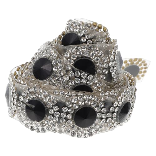 EXAOMBLE Glitzerndes Strassband mit Diamantbesatz Einfaches Design Funkelndes DIY Zubehör für Kleidung Gürtel Taschen Vielseitiges Bastelmaterial für Kreative Handarbeiten und von EXAOMBLE