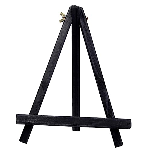 EXAOMBLE Kleiner Holz Staffelei Tischständer für Tragbare Malstaffelei und Handyhalter für Kunstprojekte und Dekoration Schwarz EXAOMBLE Kleiner Holz Staffelei Tischständer für Tragbare Malstaffelei und Handyhalter für Kunstprojekte und Dekoration Schwarz von EXAOMBLE