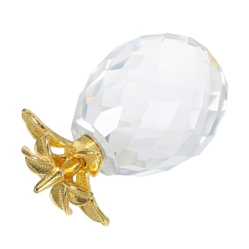 EXAOMBLE Kristall Ananas Statue Wohnzimmer Tischplatte Goldfarbenes Ananas Ornament Heimdekoration EXAOMBLE Kristall Ananas Statue Wohnzimmer Tischplatte Goldfarbenes Ananas Ornament Heimdekoration von EXAOMBLE